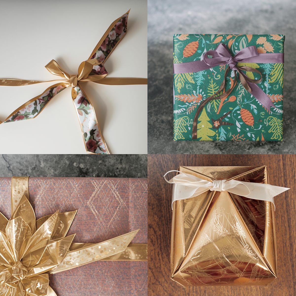 Luxury Metallic gift wrapping style by Artisanartcreati